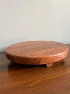 Hearth & Hand Round Wooden Pedestal - Brown